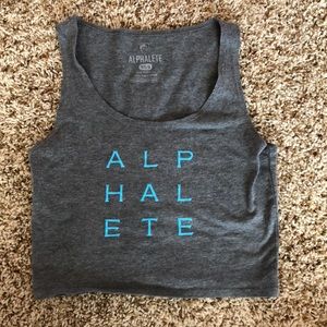 Alphalete Tops - Alphalete Crop Gray Alphalete Tops - Alphalete Crop Gray